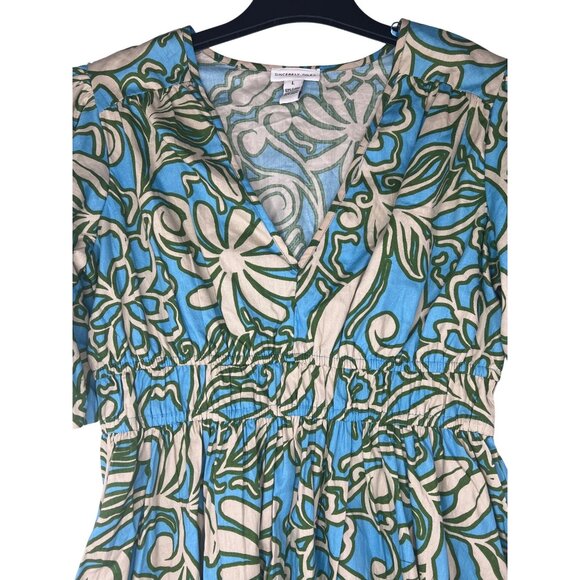 Sincerely Jules Womens Floral Print Mini Dress Large - Picture 7 of 11